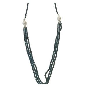 Black beaded necklace